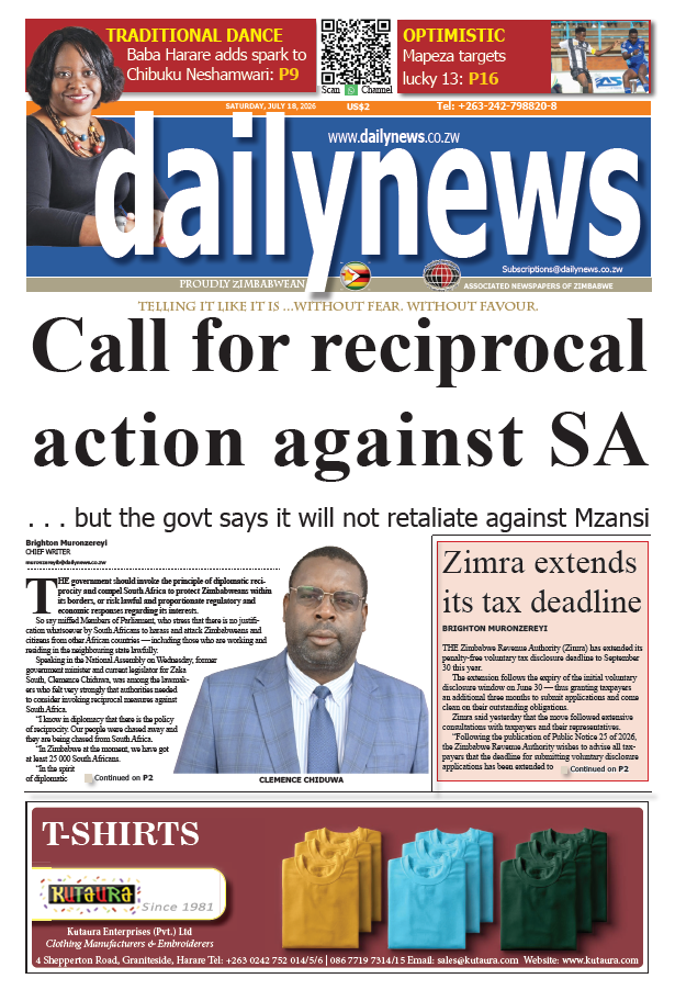 Saturday 18 July 2026